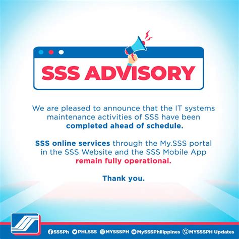 Public Service Advisory! SSS .